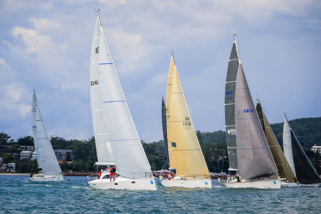 Performance cruising one passage race at Sail Port Stephens. Photo Saltwater Images.